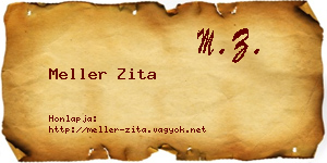 Meller Zita névjegykártya